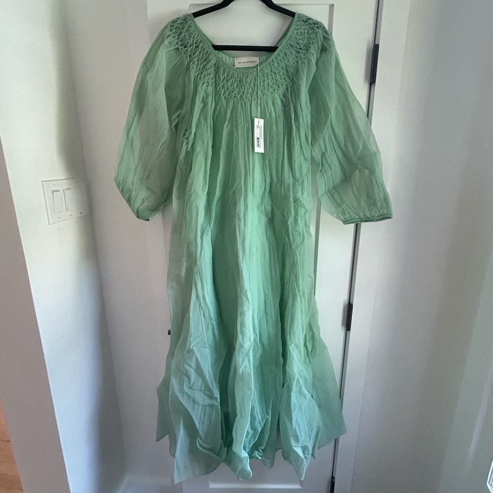 Brand New Loeffler Randall Rose Smocked Neckline Evening Dress